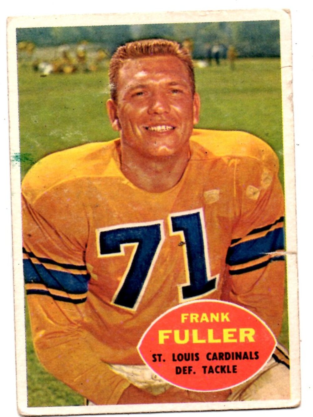 Vintage Sports Card - Frank Fuller St. Louis Cardinals #71 Def. Tackle Football